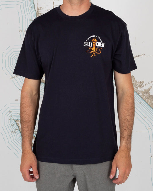 COLOSSAL PREMIUM S/S TEE - Navy - Salty Crew Australia