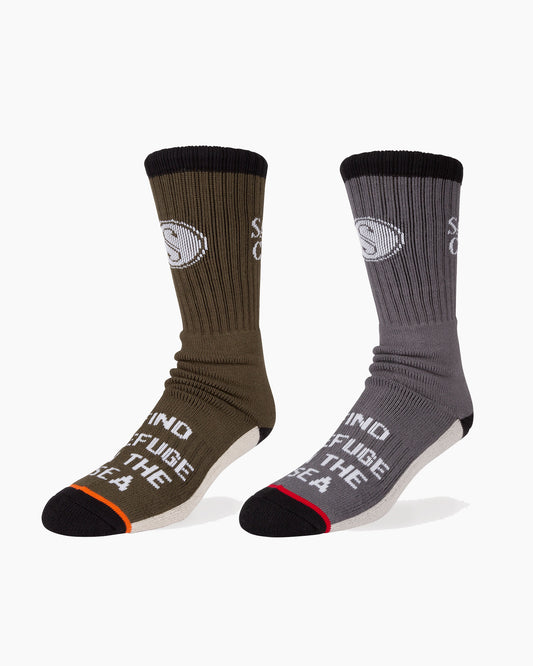 Pinnacle 2 Pack Sock - ASSORTED2