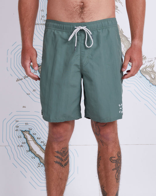 QUIVER ELASTIC BOARDSHORT - FATIGUE GREEN