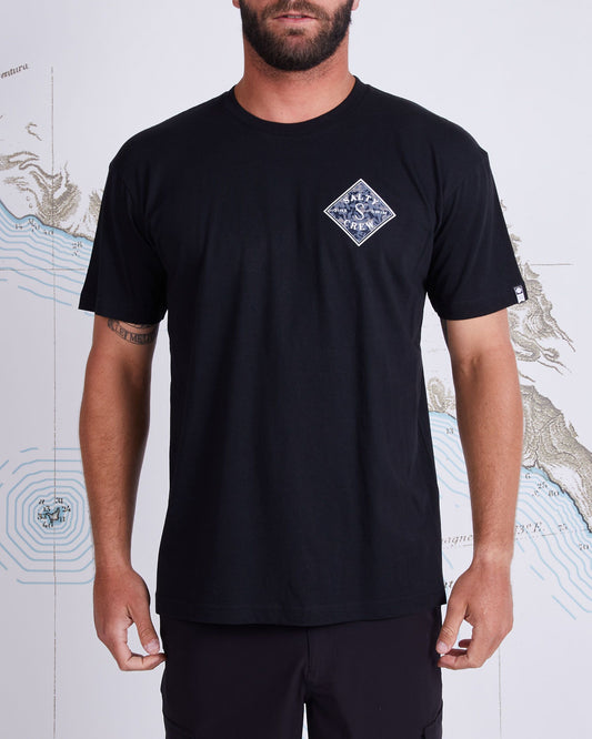 TIPPET TACKLE PREMIUM S/S TEE - BLACK - Salty Crew Australia