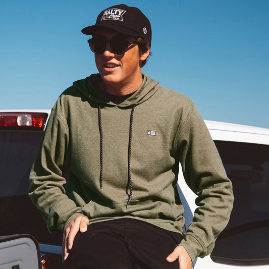 Dockman Thermal Pullover Hoody - Military - Salty Crew Australia
