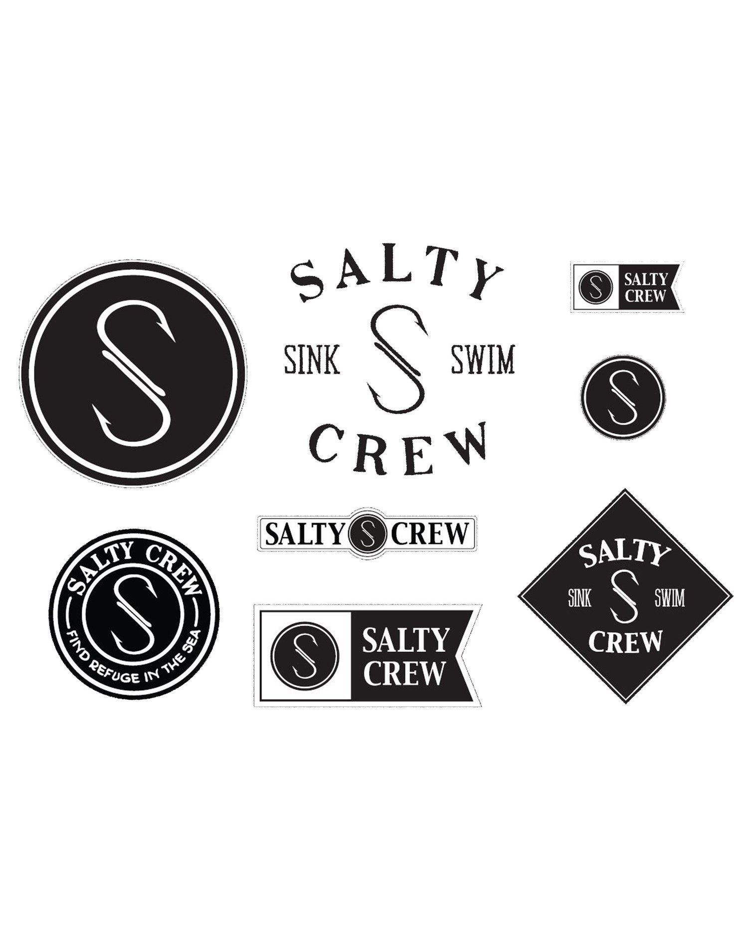 Salty Crew Logo Sticker Pack  - Assorted