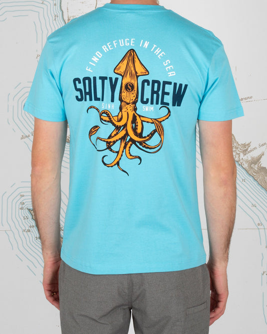 COLOSSAL PREMIUM S/S TEE - Pacific Blue - Salty Crew Australia